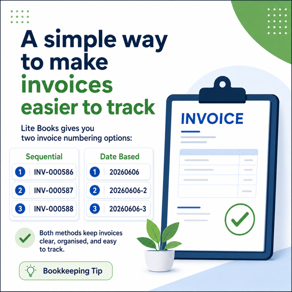 Simple way to make invoices easier to track